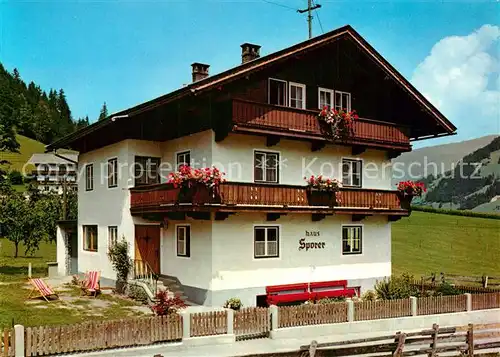 AK / Ansichtskarte Schwendau Haus Sporer  Schwendau