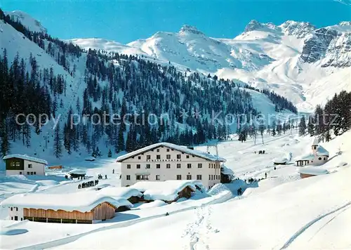 AK / Ansichtskarte Schlickeralm Sennjochlift Blick gegen Sennjoch und Hohen Burgstall Stubaital Berghotel Wintersportplatz Alpen Schlickeralm