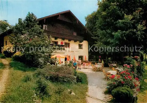 AK / Ansichtskarte Kellau_Golling Gasthaus St Anton Gartenterrasse 