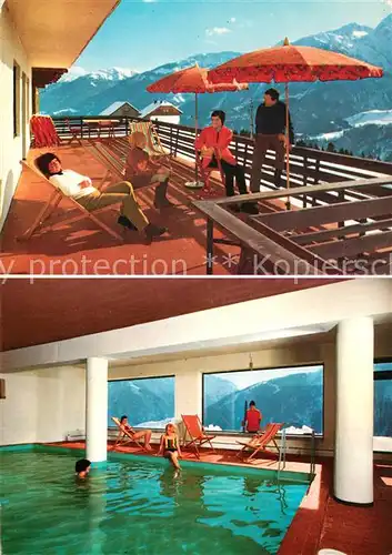 AK / Ansichtskarte Koetschach Mauthen_Kaernten Berghof Hotel Vorhegg Balkon Hallenbad Alpenblick Koetschach Mauthen Kaernten