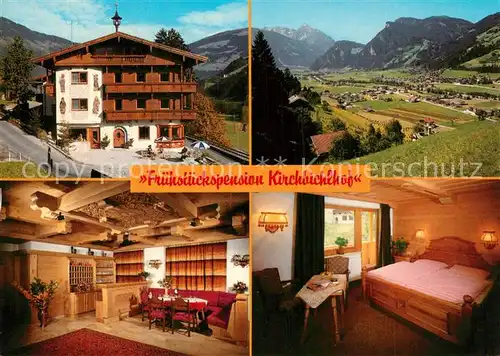 AK / Ansichtskarte Hippach Pension Kirchbichlhof Fremdenzimmer Landschaftspanorama Zillertaler Alpen Hippach
