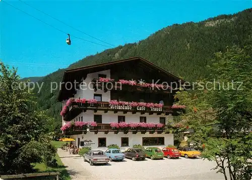 AK / Ansichtskarte Mayrhofen_Zillertal Gaestehaus Weinstube Cafe Traudl Mayrhofen_Zillertal