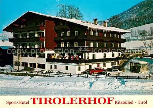 AK / Ansichtskarte Kitzbuehel_Tirol Sporthotel Tirolerhof Wintersportplatz Alpen Kitzbuehel Tirol