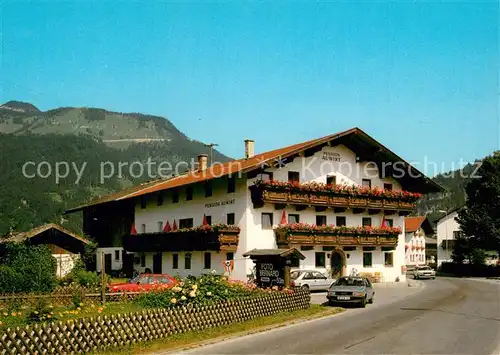AK / Ansichtskarte Koessen_Tirol Pension Auwirt Koessen Tirol