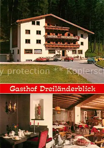 AK / Ansichtskarte Nauders_Tirol Gasthof Dreilaenderblick Restaurant Nauders Tirol