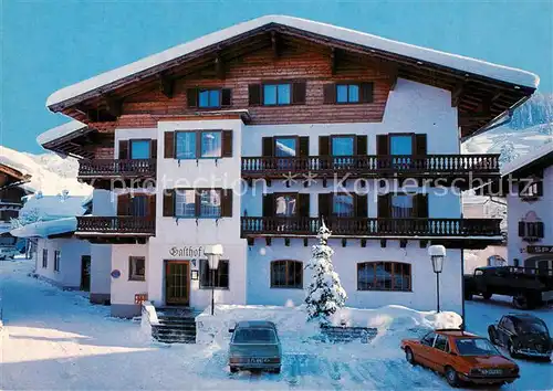 AK / Ansichtskarte Maria_Alm_Steinernen_Meer Gasthof Pension Eder im Winter Maria_Alm_Steinernen_Meer