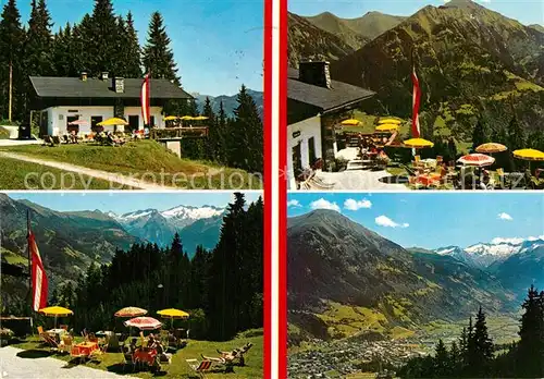 AK / Ansichtskarte Bad_Hofgastein Restaurant Aeroplanstadl Schlossalm Sonnenterrasse Landschaftspanorama Alpen Bad_Hofgastein