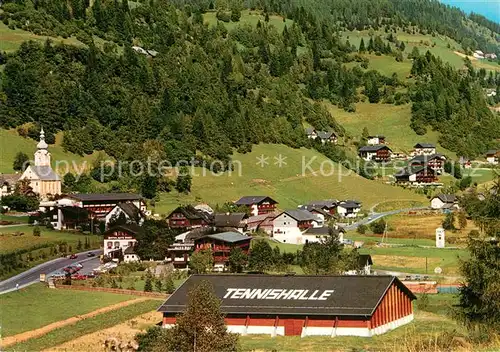 AK / Ansichtskarte Bad_Kleinkirchheim_Kaernten Hotel Alte Post Tennishalle Motiv mit Kirche Bad_Kleinkirchheim