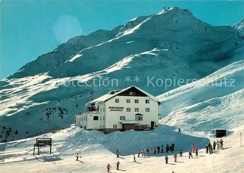 AK / Ansichtskarte Hochsoelden Berggasthof Sonnblick Wintersportplatz Alpen Hochsoelden