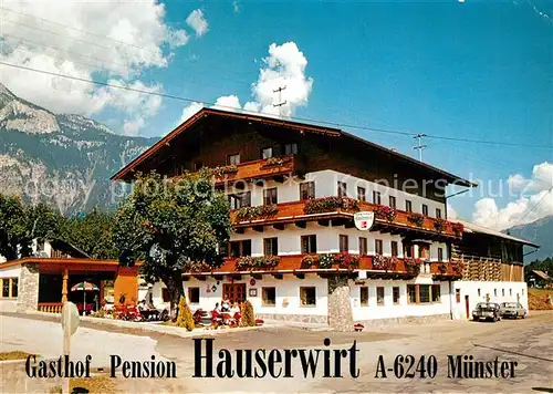 AK / Ansichtskarte Muenster_Tirol Gasthof Pension Hauserwirt Muenster_Tirol