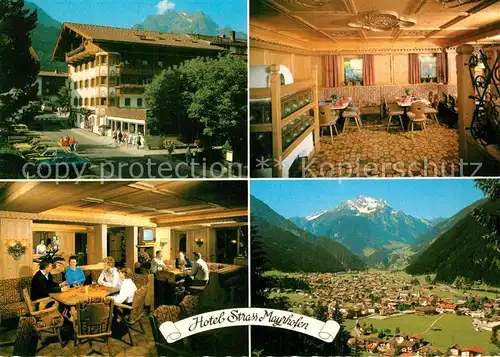 AK / Ansichtskarte Mayrhofen_Zillertal Hotel Strass Restaurant Gesamtansicht mit Alpenpanorama Mayrhofen_Zillertal