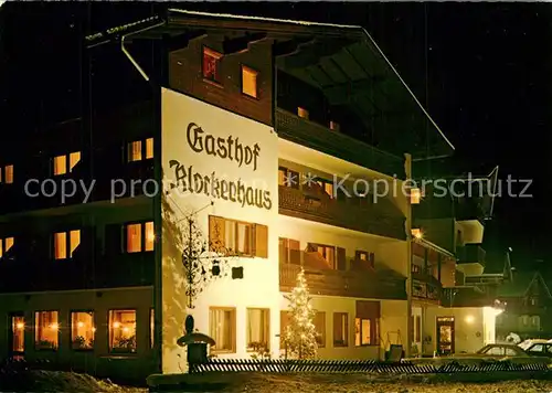 AK / Ansichtskarte Krimml Hotel Gasthof Klockerhaus Nachtaufnahme Krimml