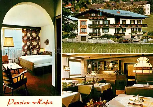 AK / Ansichtskarte Kaprun Gaestehaus Pension Hofer Restaurant Fremdenzimmer Kaprun