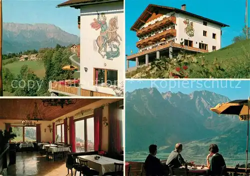 AK / Ansichtskarte St_Koloman Gasthof Pension Alpenrose Terrasse Alpenpanorama St_Koloman