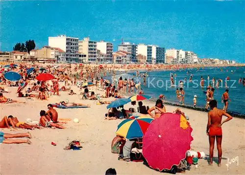 AK / Ansichtskarte Palavas les Flots_Herault La Plage Palavas les Flots_Herault