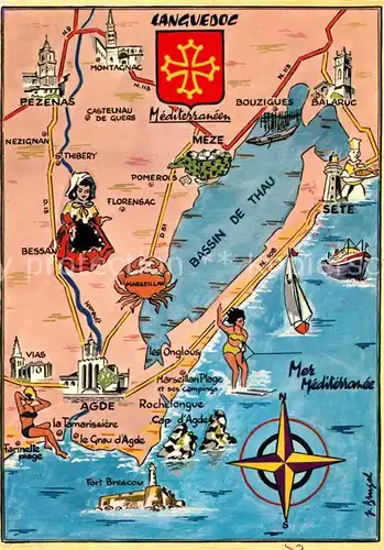 AK / Ansichtskarte Languedoc Roussillon Bassin de Thau Languedoc Roussillon