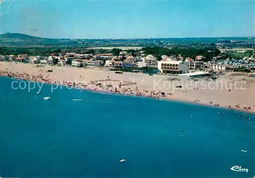 AK / Ansichtskarte Marseillan_Plage Vue aerienne La Plage Marseillan_Plage