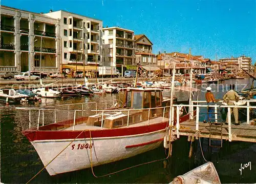 AK / Ansichtskarte Palavas les Flots_Herault Les bords du Canal et le Quai rive droite Palavas les Flots_Herault