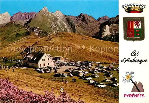 AK / Ansichtskarte Lourdes_Hautes_Pyrenees Le Col dAubisque Hotellerie et Sommets Lourdes_Hautes_Pyrenees