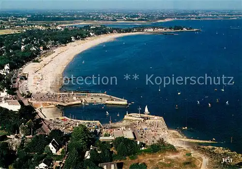 AK / Ansichtskarte Carnac_Plage Le centre nautique de Port en Dro La Grande Plage La Pointe de Beaumer Vue aerienne Carnac_Plage