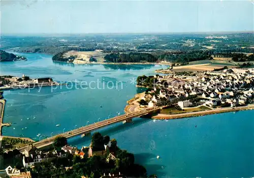 AK / Ansichtskarte Lorient_Morbihan_Bretagne Vue aerienne Le Pont St Christophe et le Scorff Lorient_Morbihan_Bretagne