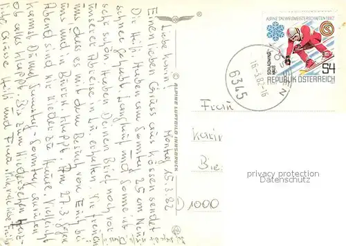 AK / Ansichtskarte Tirol_Region Langlaufloipe Tirol Region