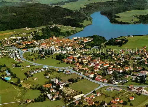 AK / Ansichtskarte Voelkermarkt Fliegeraufnahme mit Stausee Voelkermarkt