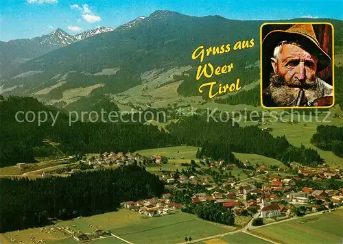 AK / Ansichtskarte Weer_Tirol Fliegeraufnahme Weer_Tirol