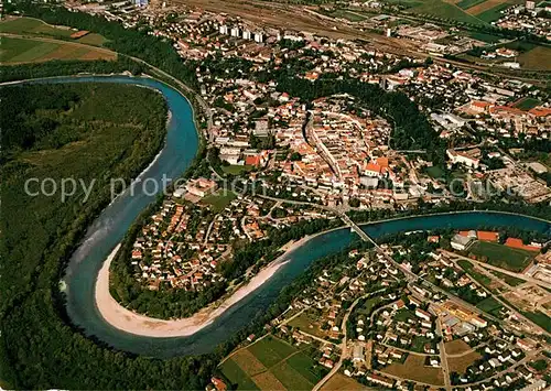 AK / Ansichtskarte Muehldorf_Inn Fliegeraufnahme Muehldorf Inn
