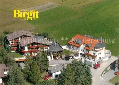 AK / Ansichtskarte Telfes_Stubai Landhaus Birgit Fliegeraufnahme Telfes_Stubai