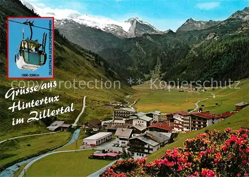 AK / Ansichtskarte Hintertux_Zillertal Fliegeraufnahme Hintertux_Zillertal