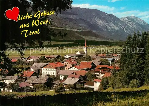 AK / Ansichtskarte Weer_Tirol Panorama mit Hotel Weererwirt Weer_Tirol