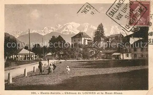 AK / Ansichtskarte Loches_Indre_et_Loire Chateau de Loches et le Mont Blanc Loches_Indre_et_Loire