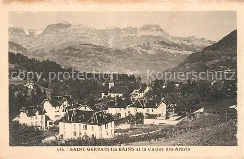 AK / Ansichtskarte Saint Gervais les Bains et la Chaine des Aravis Saint Gervais les Bains