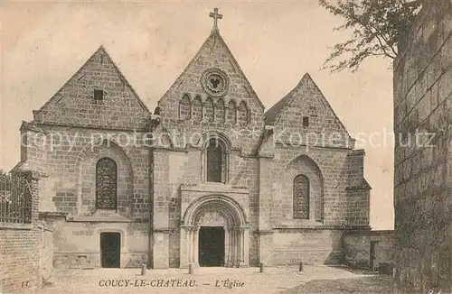 AK / Ansichtskarte Coucy le Chateau Auffrique Eglise Coucy le Chateau Auffrique