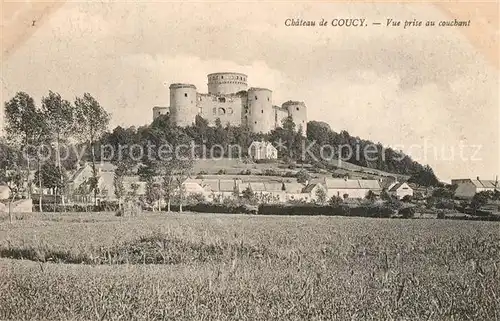 AK / Ansichtskarte Coucy le Chateau Auffrique Vue prise au couchant Coucy le Chateau Auffrique