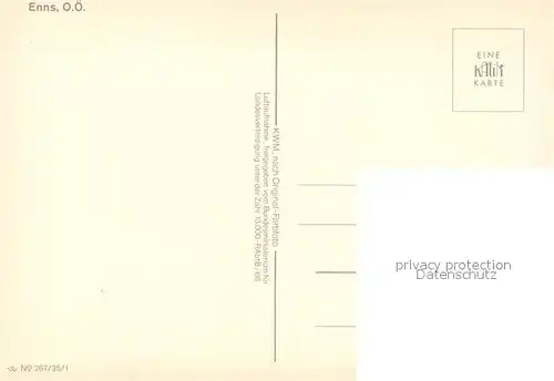 AK / Ansichtskarte Enns Fliegeraufnahme Enns