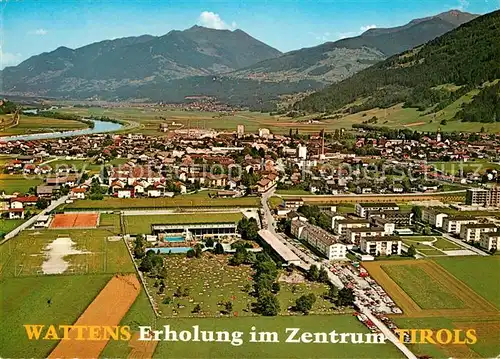 AK / Ansichtskarte Wattens Fliegeraufnahme mit Kellerjoch Wattens