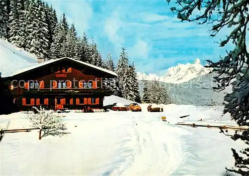 AK / Ansichtskarte Flachau Almgasthaus und Pension Sattelbauer Flachau