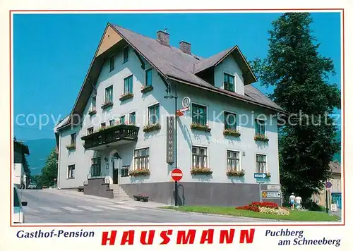 AK / Ansichtskarte Puchberg_Schneeberg Gasthof Pension Hausmann  Puchberg Schneeberg