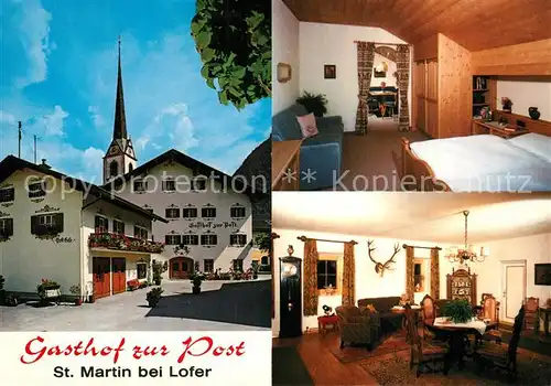 AK / Ansichtskarte St_Martin_Lofer Gasthof zur Post St_Martin_Lofer
