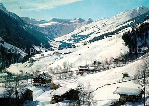 AK / Ansichtskarte Saalbach Hinterglemm Skiheim Simonsheim Wintersportplatz Allgaeuer Alpen Saalbach Hinterglemm