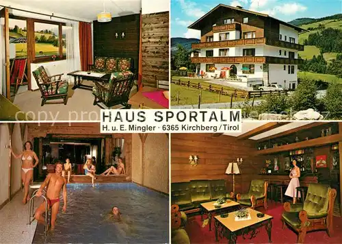 AK / Ansichtskarte Kirchberg_Tirol Sportalm Pension Hallenbad Kirchberg Tirol