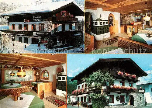 AK / Ansichtskarte Kirchberg_Tirol Restaurant Pension Schreder Kirchberg Tirol