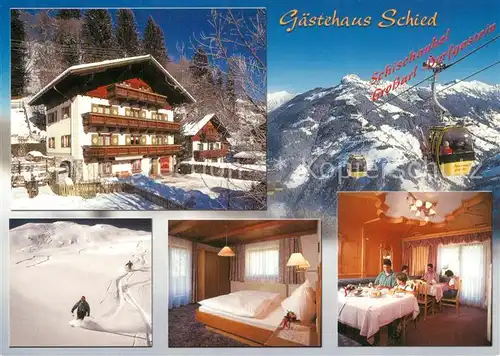 AK / Ansichtskarte Grossarl Gaestehaus Schied Schischaukel Grossarl Dorfgastein Bergbahn Wintersport Grossarl