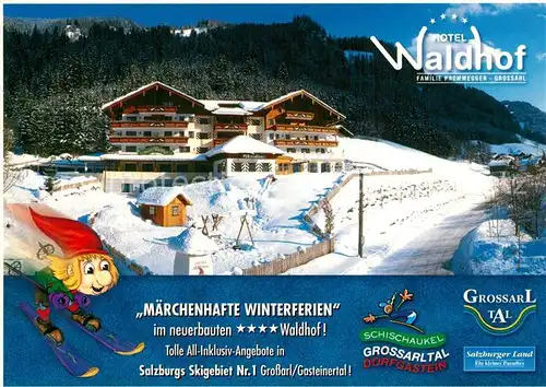 AK / Ansichtskarte Grossarl Hotel Waldhof Wintersportplatz Schischaukel Grossarl Dorfgastein Wintersport Grossarl