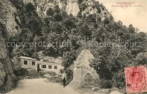 AK / Ansichtskarte Montserrat_Kloster Restaurant de Sta Cecilia Montserrat_Kloster