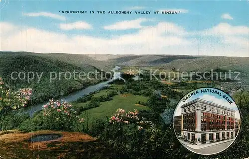 AK / Ansichtskarte Kinzua_Warren Springtime in the Allegheny Valley Warren National Bank 