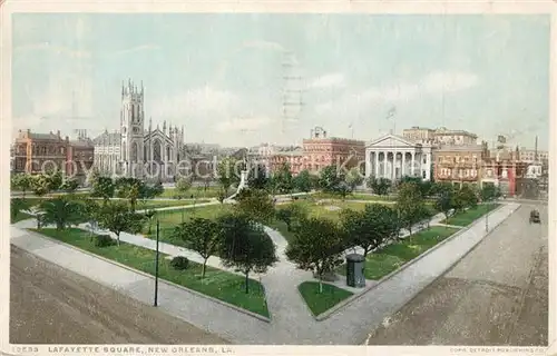 AK / Ansichtskarte New_Orleans_Louisiana Lafayette Square 