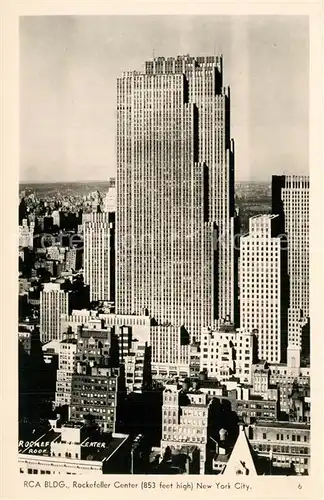AK / Ansichtskarte New_York_City RCA Building Rockefeller Center New_York_City